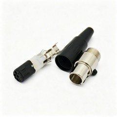 2Pcs 5 pin Female plug Mini TA5F XLR Audio Microphone connector MIC Adapter Tini