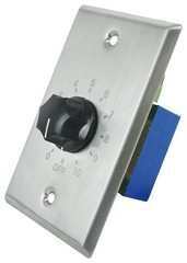 4 Rockville VOL70200 SS 200w 70v Stainless Wall Volume Controls Zone Controllers