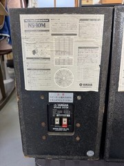 YAMAHA NS-10M STUDIO Speaker Pair System Operation not confirmed JANK