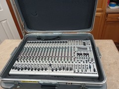 Behringer SX2442FX Eurodesk Mixer Works With Nice Hard Case Working As Should