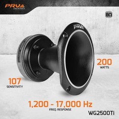 200W Titanium Compression Driver 8 Ohm 107dB High Frequency Horn Driver with