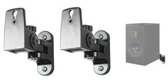 Pair Hidden Wall Swivel Brackets For Pair MartinLogan LX16 Bookshelf Speakers