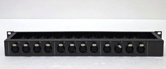 Hosa PDR-369 12 channel Mic In Panel XLR Balanced Reversible Patchbay Rackmount