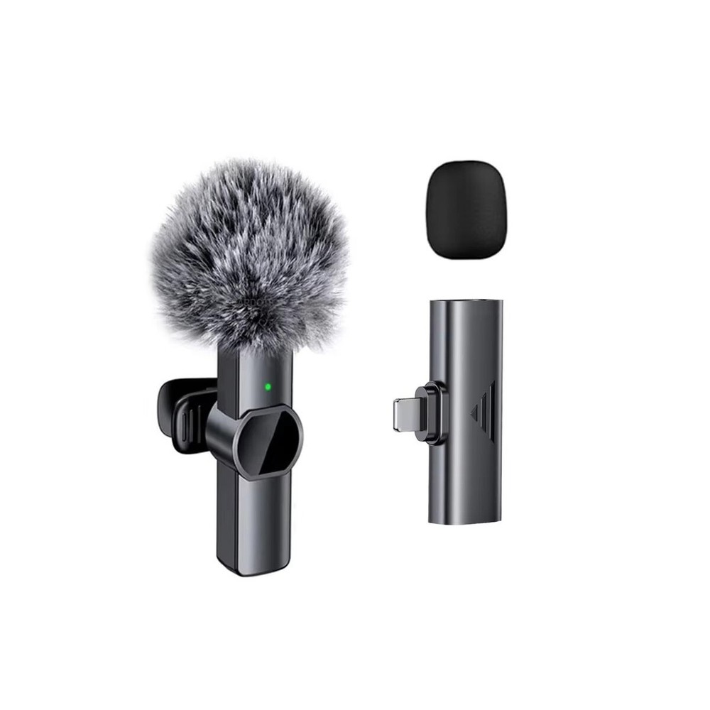 Lavalier Microphone Wireless Audio Video Recording Mic For Android/iPhone