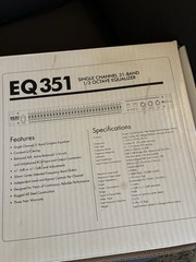 ART EQ351 Single Channel 31-Band 1/3 Octave Graphic Equalizer Rackmount New
