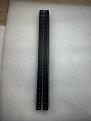 2 (One Pair) 12U / 12 SPACE Rack Rails 21″ Lg Tapped 10/32″ for Amplifier Rack