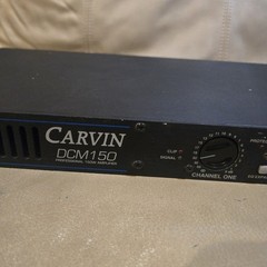 CARVIN DCM 150 DCM150 Power Amp, Selling As Is for parts