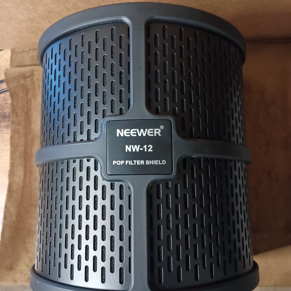 Neewer NW-12 Microphone Isolation Shield Pop Filter ONLY Open Box No Stand