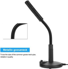 High Sensitivity USB Microphone with Portable Gooseneck for Singing & Podcasting