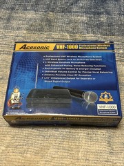 Acesonic VHF-1000 Wireless Professional Microphone System 3uV 120dB 15ppm NEW