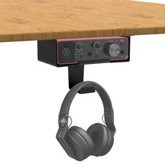 Under Desk Mount for Focusrite Scarlett Solo 3rd Gen/Solo 4th Gen with Headph…