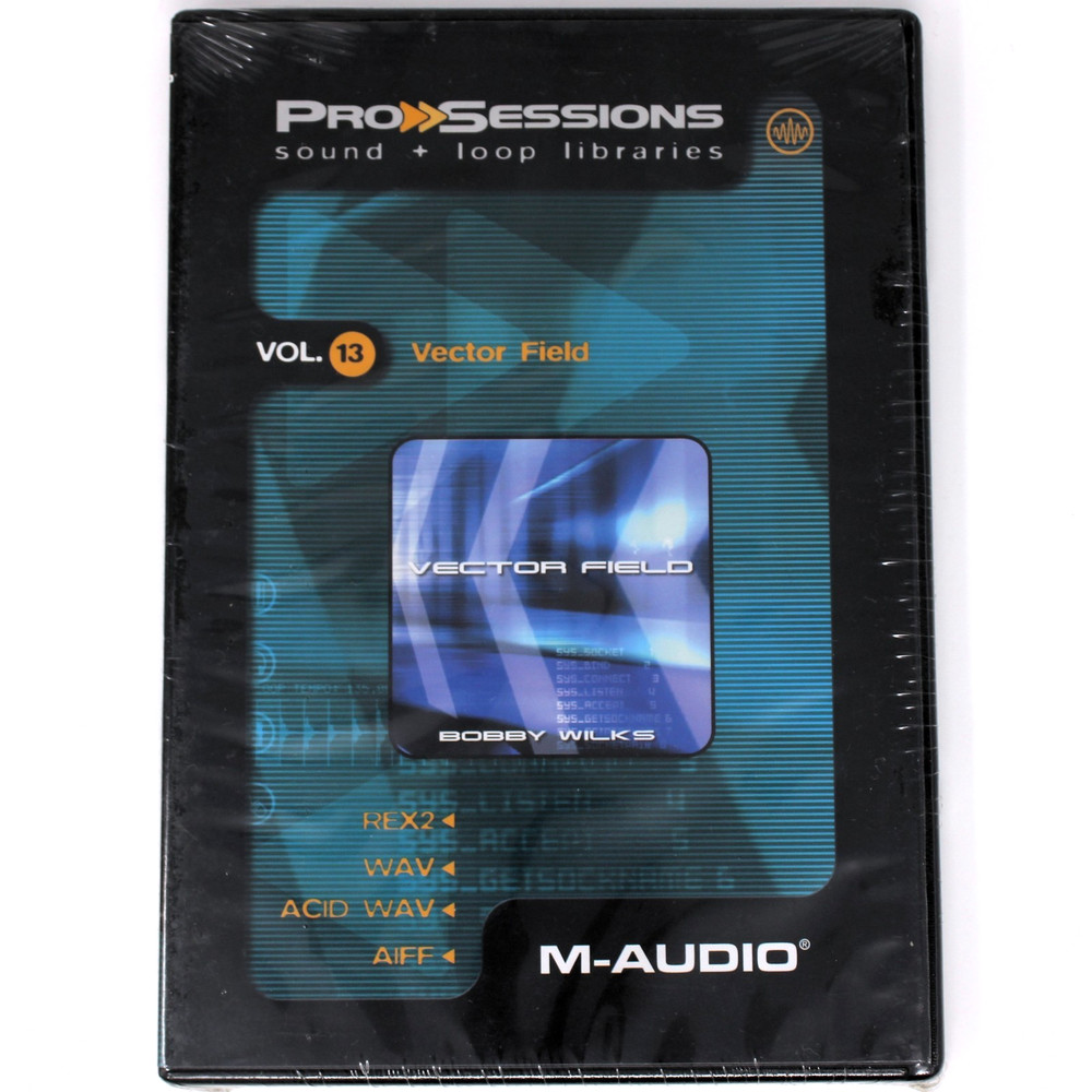 M-Audio Pro Sessions 13 Vector Field Loops Sound Library/Sampling CD