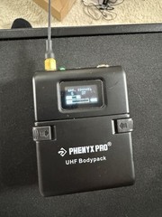 Phenyx Pro PWB-12 UHF Wireless Bodypack Transmitter for PTU-1U/2U 3 pin headset.