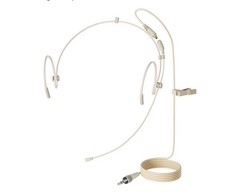 JK Pro MIC-J 071S Beige Headworn Mic Mini-XLR 3-Pin Locking for AKG Samson