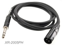 5ft 1/4″ TRS Male to XLR 3-Pin Male Shielded Balanced PigHog Audio Cable