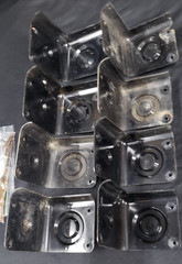 Set of 8 Genuine Used JBL Black Plastic Corners For JBL Cabaret Series & Others