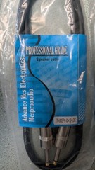 Professional Grade Speaker Cable Two Pack New In Package 3ft 1/4 Inch