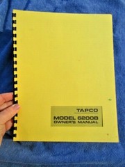 TAPCO MODEL 6200B Technical Audio OWNER’S MANUAL Vintage Stereo Microphone Mixer