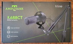 Amplitank K688CT FIFINE Studio Podcast Recording Microphone Easy Mount