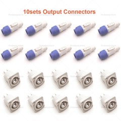 10sets Replacement PowerCon Output 20A Connector for Neutrik NAC3FCB + NAC3MPB-1