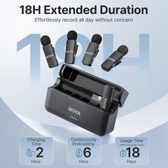 BOYA BY-V4U Wireless Lavalier Microphone for iPhone 15/16 Series Type C. (H1