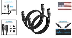 Matters 2-Pack XLR to Cables – 6ft, Male Female 6 Feet