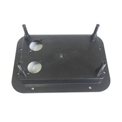 2 Large Thicken ABS Plastic Blank Speaker Jack Plates W/2 Cutouts For NL4MP 5×7″