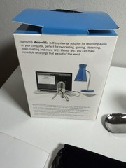 Samson Meteor Mic USB Studio Condenser Microphone Chrome w/ Box Cable Podcasting