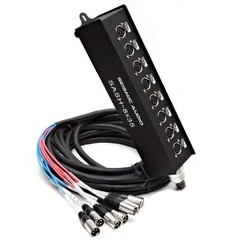 Seismic Audio – SASH-8×35 – 8 Channel XLR Send Sub 35 Feet – 8 Channel, Black