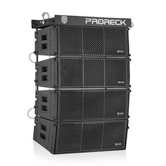 PRORECK Dual 8“ Full Range 4000W Line Array Speaker*4 With Fly Frame