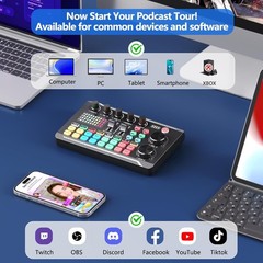 DJ Mixer with Intelligent Light Control & Multiple Sound Effects for Live Shows