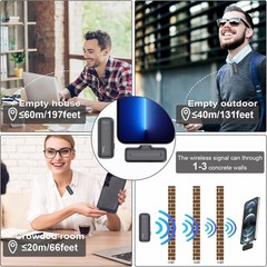 Wireless Microphone Mini Mic for iPhone/Android Phone Lavalier Mic