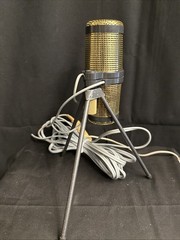 Vintage D77 Telefunken Stereo Microphone with Box and Stand-Parts Only