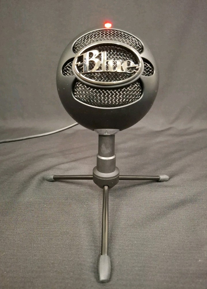 Blue Snowball ICE USB Condenser Microphone Matte Black **Tested & Working**