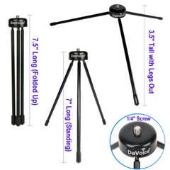DaVoice Tripod Desktop Desk Phone Stand with Non-slip Feet