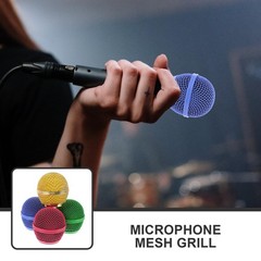 4pcs Microphone Mesh Grill: Metal Grille Replacement Microphone…