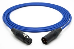 Mogami 3080 AES/EBU Digital Blue Cable 110 Ohm | Neutrik M / F, 12′ Ft.