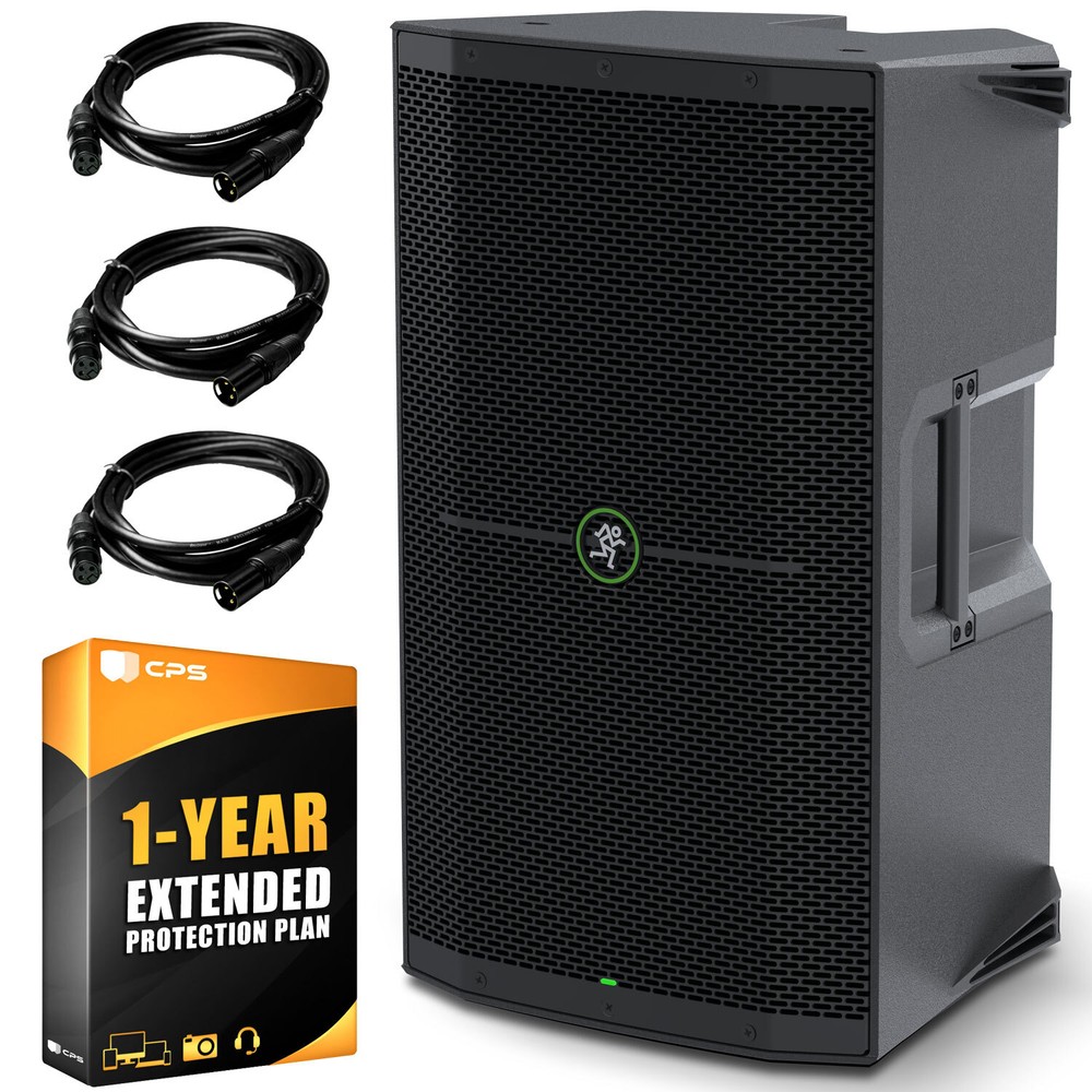 Mackie Thump212 12″ 1400W Powered Loudspeaker with 1-Year XLR Bundle