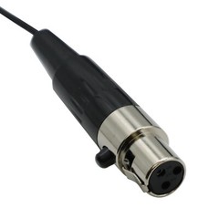 Single Earhook Microphone For AKG Samson Wireless System Mini 3Pin XLR TA3F Plug