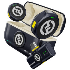 Hollyland Lark M2 Wireless Microphone Lavalier for iPhone, Android, Camera, PC