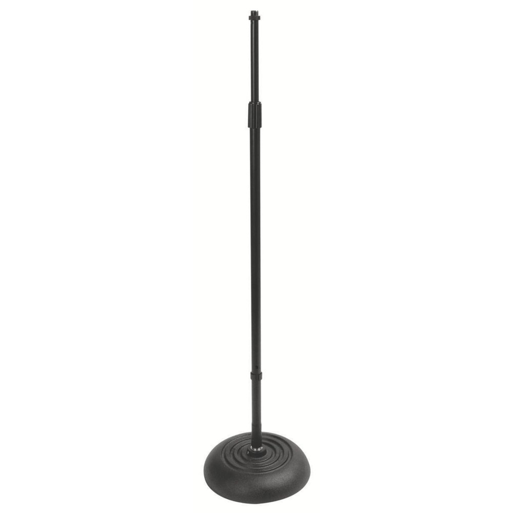 Quarter-Turn Round Base Mic Stand – On-Stage