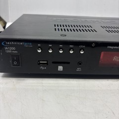 Technical Pro IA1200 Pro Integrated Amplifier w/ 2) Mic inputs+USB/SD/AUX/RCA