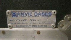 Double Ended 25x22x17 Anvil Computer Work Station Case Slid Out Keyboard Shelf