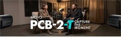 Movo Tabletop Video Podcast Equipment Bundle Interface 2X Mics Cameras Stands