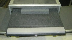 Double Ended 25x22x17 Anvil Computer Work Station Case Slid Out Keyboard Shelf