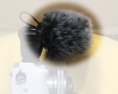 Furry Windshield Windscreen WIND Muff for Sony ECM-XYST1M XYST 1m Microphone