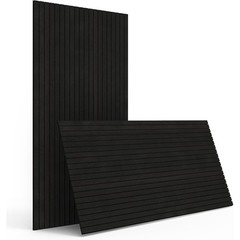 3D Wooden Acoustic Wall Panels Sound Absorption Decorative Slats Easy Peel Stick