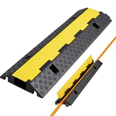 Uimoso Rubber Cable Ramp with 1 Channel, 22000 lbs Axle Load Capacity