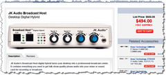 JK Audio Broadcast Host Audio Console Phone Line Interface Digital Hybrid IFB
