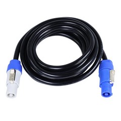 26 Feet Stage Lighting Fixture PowerCon Blue to Gray Extended Cable Power in/out